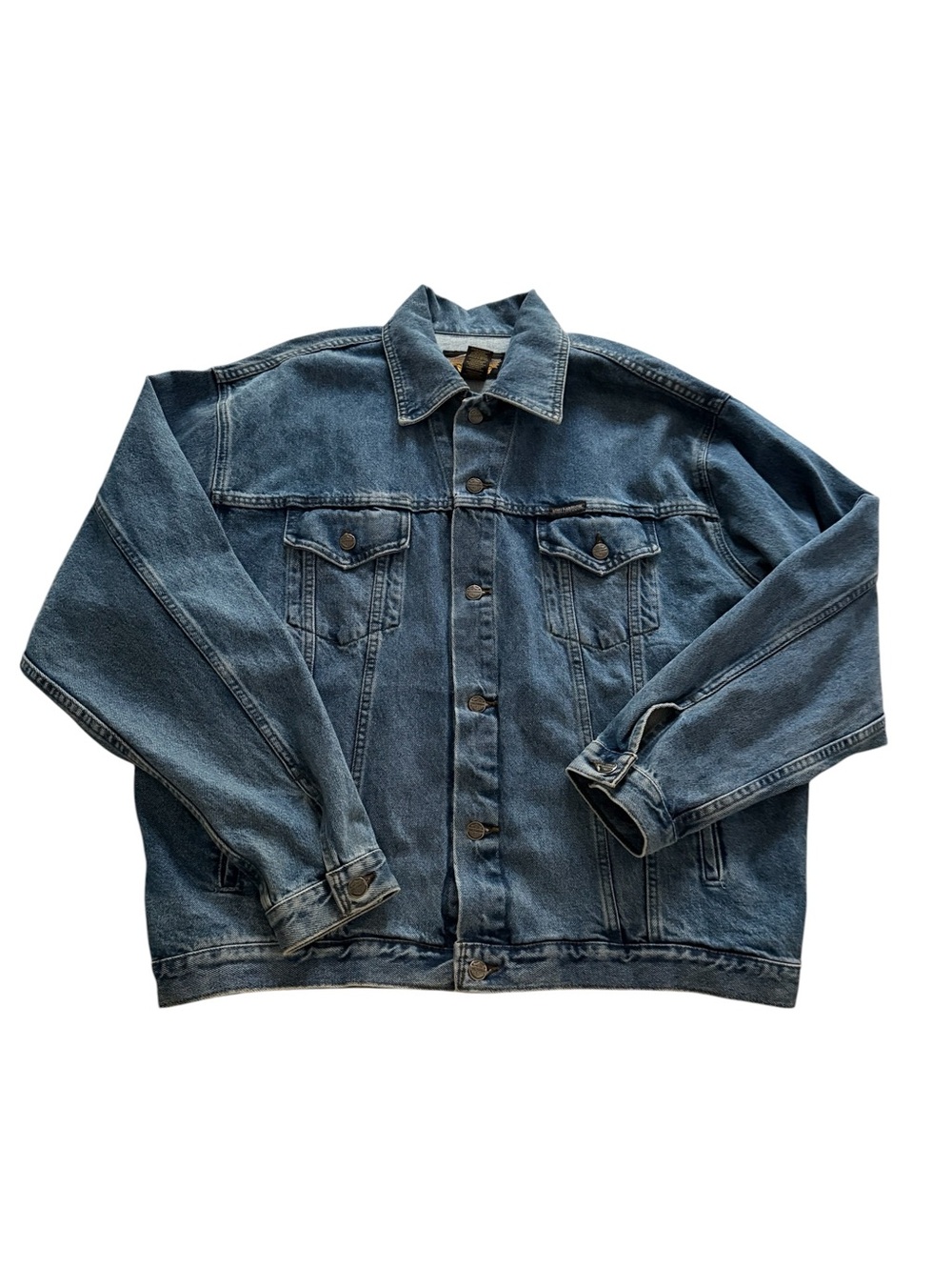 Vintage 90s Harley-Davidson Biker Blues Denim Trucker Jacket XL Canada